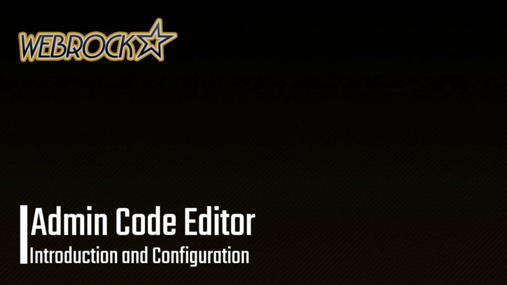 Admin Code Editor WordPress Plugin | Introduction and Configuration