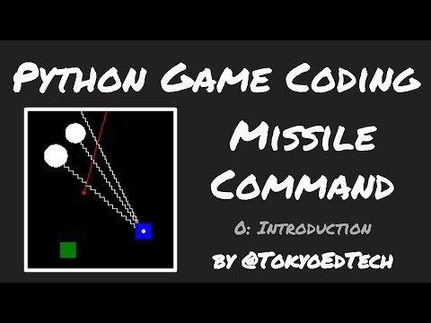 Python Game Programming Tutorial: Missile Command Intro
